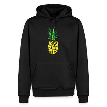 Ananas Liebhaber Hallo Sommerurlaub Kaninchen Besitzer - Männer Premium Bio Hoodie - Schwarz - Vorne - Nico (187cm)
