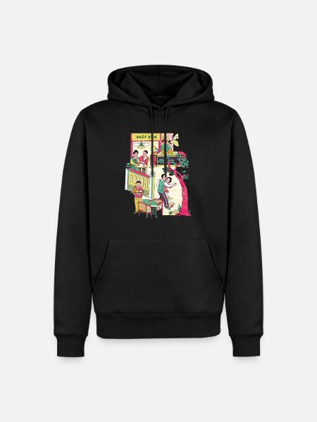 Nhay Dam Vietnamese Dance - Men’s Premium Organic Hoodie - black