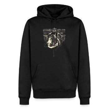 Tiger - Männer Premium Bio Hoodie - Schwarz - Vorne - Nico (187cm)
