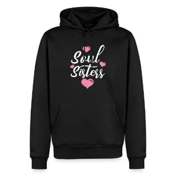 Soul Sisters Bestie Bester Freund Für immer Freundschaft - Männer Premium Bio Hoodie - Schwarz - Vorne - Nico (187cm)