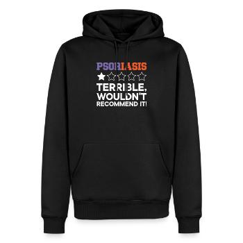 Psoriasis Warrior Hautkrankheit Psoriasis Bewusstsein - Männer Premium Bio Hoodie - Schwarz - Vorne - Nico (187cm)