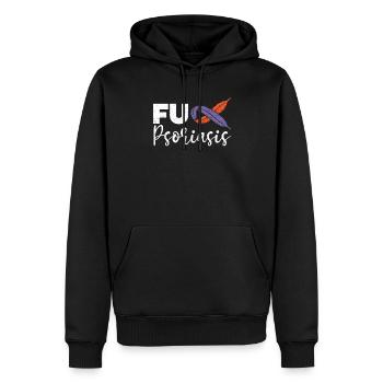 Psoriasis Warrior Hautkrankheit Psoriasis Bewusstsein - Männer Premium Bio Hoodie - Schwarz - Vorne - Nico (187cm)
