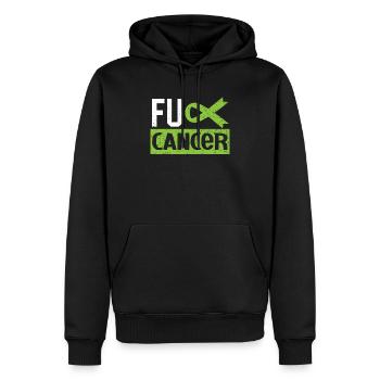 Krebsbewusstsein Non-Hodgkin-Lymphom-Bewusstsein - Männer Premium Bio Hoodie - Schwarz - Vorne - Nico (187cm)