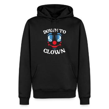 Down To Clown Circus Geburtstagsfeier Darsteller - Männer Premium Bio Hoodie - Schwarz - Vorne - Nico (187cm)