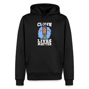 Clown Lives Matter Circus Geburtstagsfeier Darsteller - Männer Premium Bio Hoodie - Schwarz - Vorne - Nico (187cm)