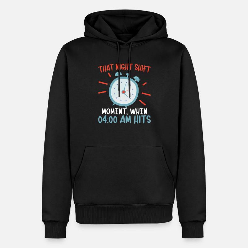 Dieser Nachtschicht-Moment Friedhofsschicht-Mitarbeiter - Männer Premium Bio Hoodie - Schwarz