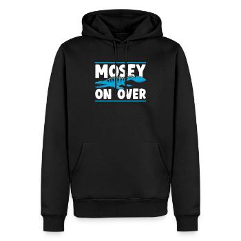 Mosey On Over Mosasaurus Paléontologue Dinosaure - Sweat à capuche Premium bio Homme - noir - Devant - Nico (187cm)