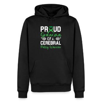 Stolze Oma einer Zerebralparese Warrior Granny - Männer Premium Bio Hoodie - Schwarz - Vorne - Nico (187cm)