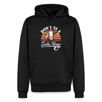 Don't Be A Salty Heifer Cow Whisperer Cow Farming - Men’s Premium Organic Hoodie - black - Front - Nico (187cm)