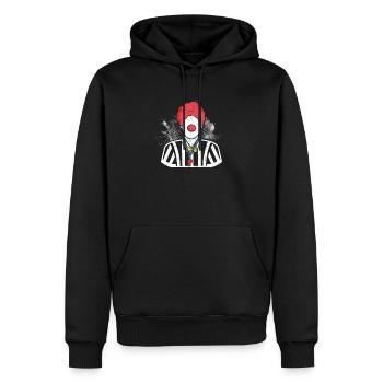 Clown Referee Game Offizieller Sportsmanship Whistle - Männer Premium Bio Hoodie - Schwarz - Vorne - Nico (187cm)
