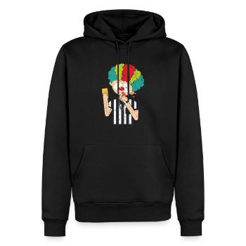 Clown Referee Game Offizieller Sportsmanship Whistle - Männer Premium Bio Hoodie - Schwarz - Vorne - Nico (187cm)