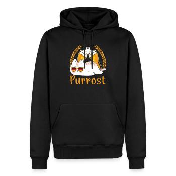 Purrost Beer Festival Buveur de bière Cat - Sweat à capuche Premium bio Homme - noir - Devant - Nico (187cm)