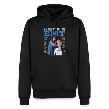 Anatomie eines EMT-Sanitäters EMT EMS Health Care - Männer Premium Bio Hoodie - Schwarz - Vorne - Nico (187cm)