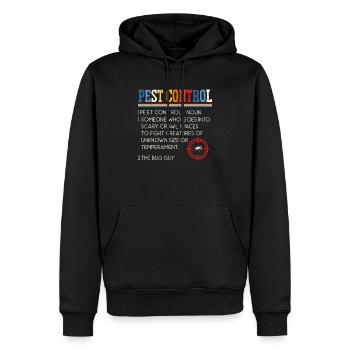 Kammerjäger Tierbekämpfung Schädlingsbekämpfung - Männer Premium Bio Hoodie - Schwarz - Vorne - Nico (187cm)