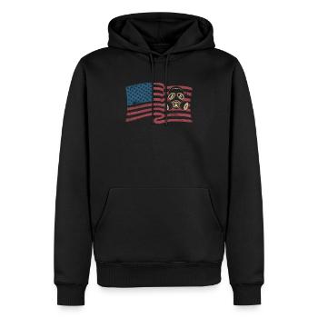 Amerikanischer Kammerjäger Tierkontrolle Schädlingsbekämpfung - Männer Premium Bio Hoodie - Schwarz - Vorne - Nico (187cm)