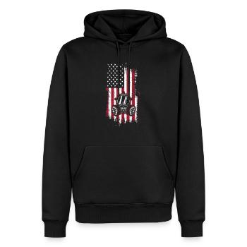 Amerikanischer Kammerjäger Tierkontrolle Schädlingsbekämpfung - Männer Premium Bio Hoodie - Schwarz - Vorne - Nico (187cm)