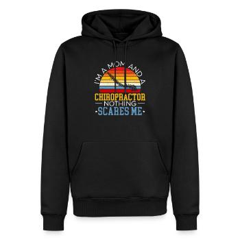 Ich bin eine Mutter und ein Chiropraktiker Wirbelsäulenchirurg - Männer Premium Bio Hoodie - Schwarz - Vorne - Nico (187cm)