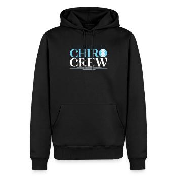 Chiro Crew Chiropraktiker Chiropraktik Wirbelsäulenchirurg - Männer Premium Bio Hoodie - Schwarz - Vorne - Nico (187cm)