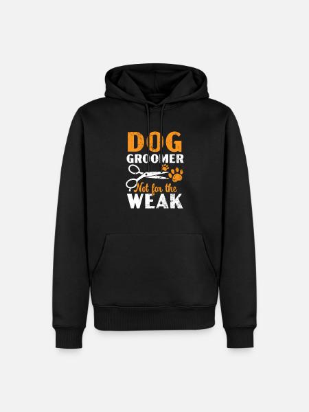 Hundefrisør ikke for den svage kæledyrspleje - Herre Premium økologisk hoodie - sort