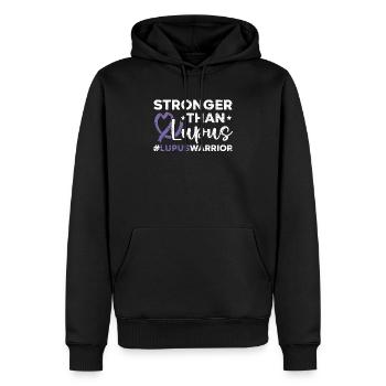 Stärker als Lupus Bewusstsein Autoimmunkrankheit - Männer Premium Bio Hoodie - Schwarz - Vorne - Nico (187cm)