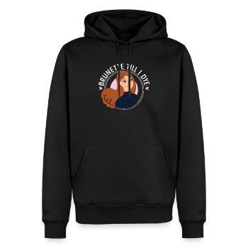 Brunette jusqu’à ce que je teigne les cheveux bruns Mode Blonde - Sweat à capuche Premium bio Homme - noir - Devant - Nico (187cm)