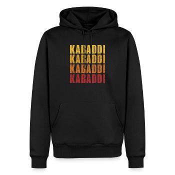 Retro Kabaddi Indisches Spiel Team Sport Raider - Männer Premium Bio Hoodie - Schwarz - Vorne - Nico (187cm)