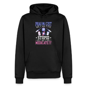 Apotheker Rezept Apotheke Assistent - Männer Premium Bio Hoodie - Schwarz - Vorne - Nico (187cm)