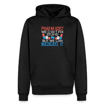 Apotheker Rezept Apotheke Assistent - Männer Premium Bio Hoodie - Schwarz - Vorne - Nico (187cm)