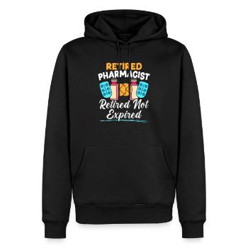 Pensionierter Apotheker im Ruhestand Nicht abgelaufen Ruhestand - Männer Premium Bio Hoodie - Schwarz - Vorne - Nico (187cm)