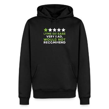 Lyme Disease Warrior Lyme Disease Awareness Month - Men’s Premium Organic Hoodie - black - Front - Nico (187cm)