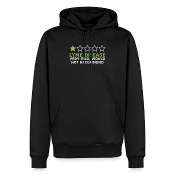 Lyme Disease Warrior Lyme Disease Awareness Month - Men’s Premium Organic Hoodie - black - Front - Nico (187cm)