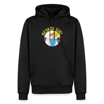 Nevada Mädchen USA Amerika Nevadaner - Männer Premium Bio Hoodie - Schwarz - Vorne - Nico (187cm)