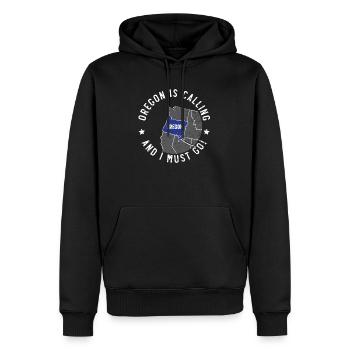 L’Oregon appelle et je dois aller en Amérique Oregonians - Sweat à capuche Premium bio Homme - noir - Devant - Nico (187cm)