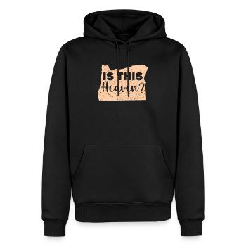 Is This Heaven Oregon USA Amérique Oregoniens - Sweat à capuche Premium bio Homme - noir - Devant - Nico (187cm)
