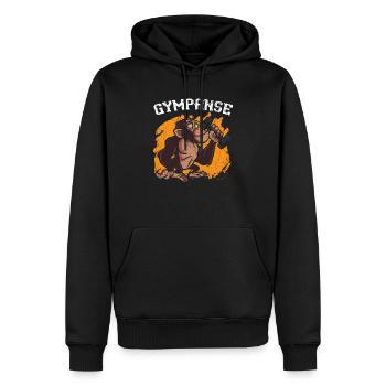 Gympanse Chimpanzé Singe Animal Zookeeper - Sweat à capuche Premium bio Homme - noir - Devant - Nico (187cm)