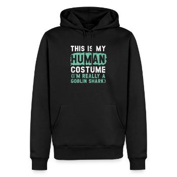 Ich bin wirklich ein Goblin Shark Animal Marine Biologe - Männer Premium Bio Hoodie - Schwarz - Vorne - Nico (187cm)