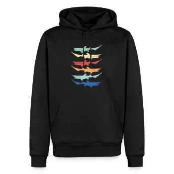 Goblin Shark Lover Meerestier Meeresbiologe - Männer Premium Bio Hoodie - Schwarz - Vorne - Nico (187cm)