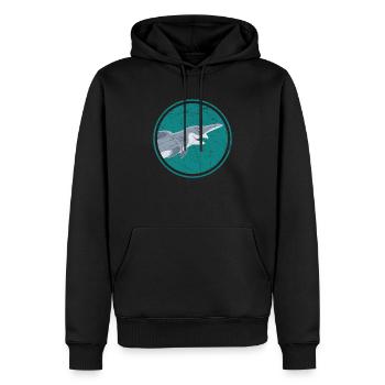 Goblin Shark Lover Meerestier Meeresbiologe - Männer Premium Bio Hoodie - Schwarz - Vorne - Nico (187cm)
