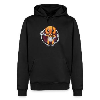 I Like Beer And Proboscis Monkey Animal Zookeeper - Men’s Premium Organic Hoodie - black - Front - Nico (187cm)