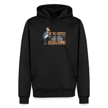 Spuk in Ihren Träumen Schuhschnabel Stork Vogel Walkopf - Männer Premium Bio Hoodie - Schwarz - Vorne - Nico (187cm)