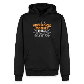 A Proboscis Monkey Thing You Wouldn't Understand - Men’s Premium Organic Hoodie - black - Front - Nico (187cm)