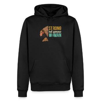 Starke indigene Frauen Native American Pride - Männer Premium Bio Hoodie - Schwarz - Vorne - Nico (187cm)