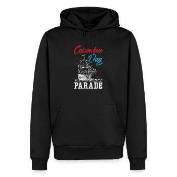 Columbus Day Parade Christoph Kolumbus Navigator - Männer Premium Bio Hoodie - Schwarz - Vorne - Nico (187cm)