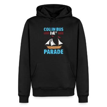 Columbus Day Parade Christoph Kolumbus Navigator - Männer Premium Bio Hoodie - Schwarz - Vorne - Nico (187cm)