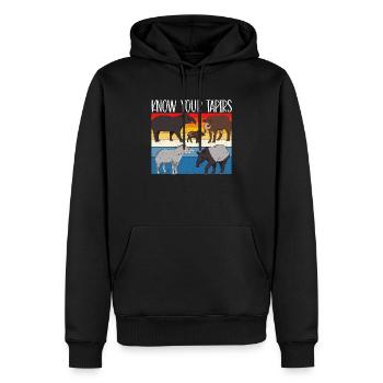 Kennen Sie Ihre Tapire Wildtiere Tier Zoowärter Tapir - Männer Premium Bio Hoodie - Schwarz - Vorne - Nico (187cm)