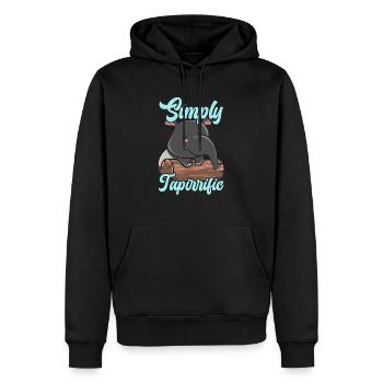 Simplement Tapirrific Wildlife Animal Zookeeper Tapir - Sweat à capuche Premium bio Homme - noir - Devant - Nico (187cm)