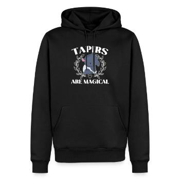 Tapire sind magische Wildtiere Zookeeper Tapir - Männer Premium Bio Hoodie - Schwarz - Vorne - Nico (187cm)