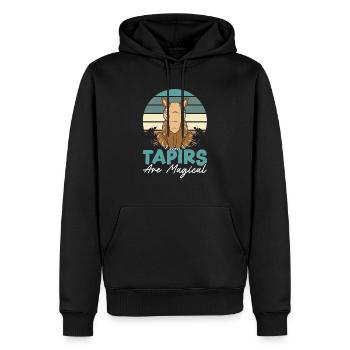 Tapire sind magische Wildtiere Zookeeper Tapir - Männer Premium Bio Hoodie - Schwarz - Vorne - Nico (187cm)
