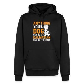 Mon dalmatien peut le faire mieux Dog Lover Puppy - Sweat à capuche Premium bio Homme - noir - Devant - Nico (187cm)