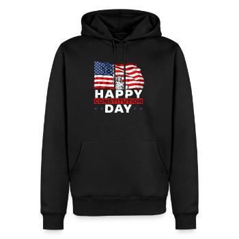 Happy Constitution Day New American USA America - Men’s Premium Organic Hoodie - black - Front - Nico (187cm)